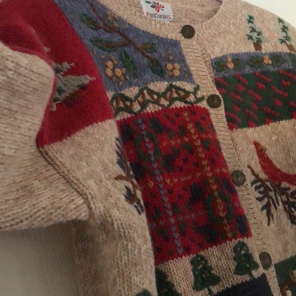 Woman’s fall Y2k VTG nutcracker embroidered holiday Christmas festive sweater - Picture 10 of 12